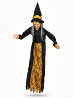 Animated hanging witch with light-up eyes