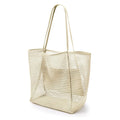 Beach tote bag in beige