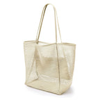 Beach tote bag in beige