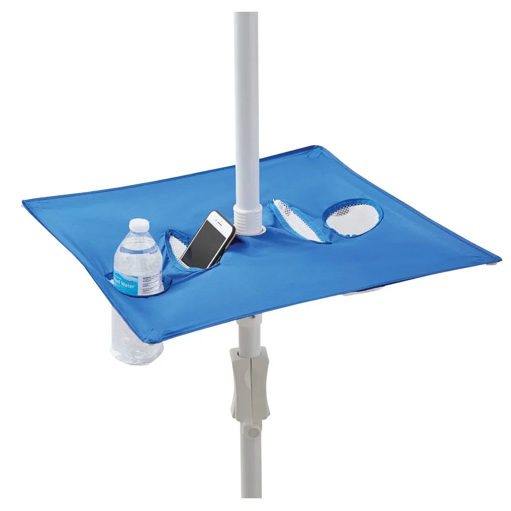 Sand anchor accessory for portable beach umbrella stability