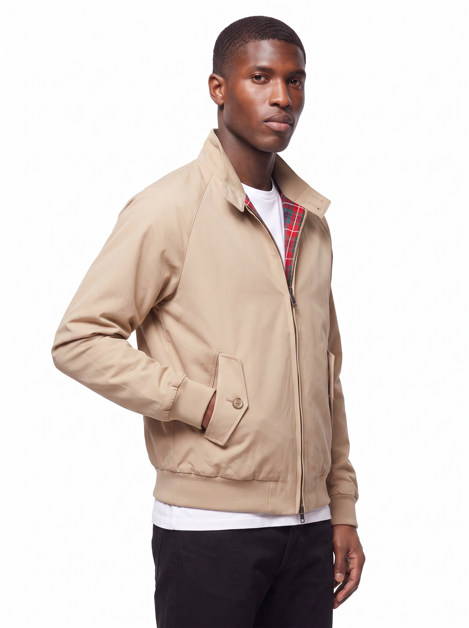 Harrington jacket three quarter view