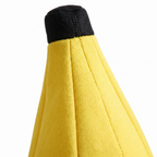 Close-up of the banana costume fabric and stem detail