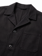 Collar and patch pocket close up detail