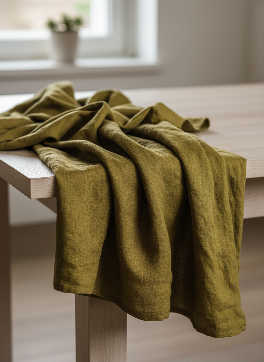 Close-up of the woven fabric texture
