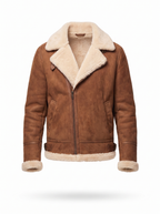 Aviator jacket product shot on white background