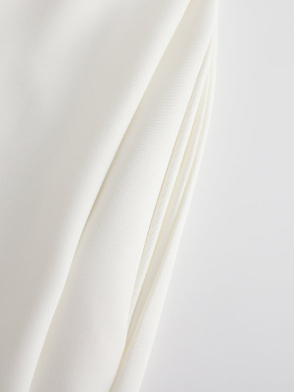 Back view of the cap sleeve jumpsuit