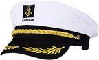 Captain sailor hat with gold-tone braid and emblem