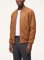 Bomber jacket relaxed fit, three-quarter view