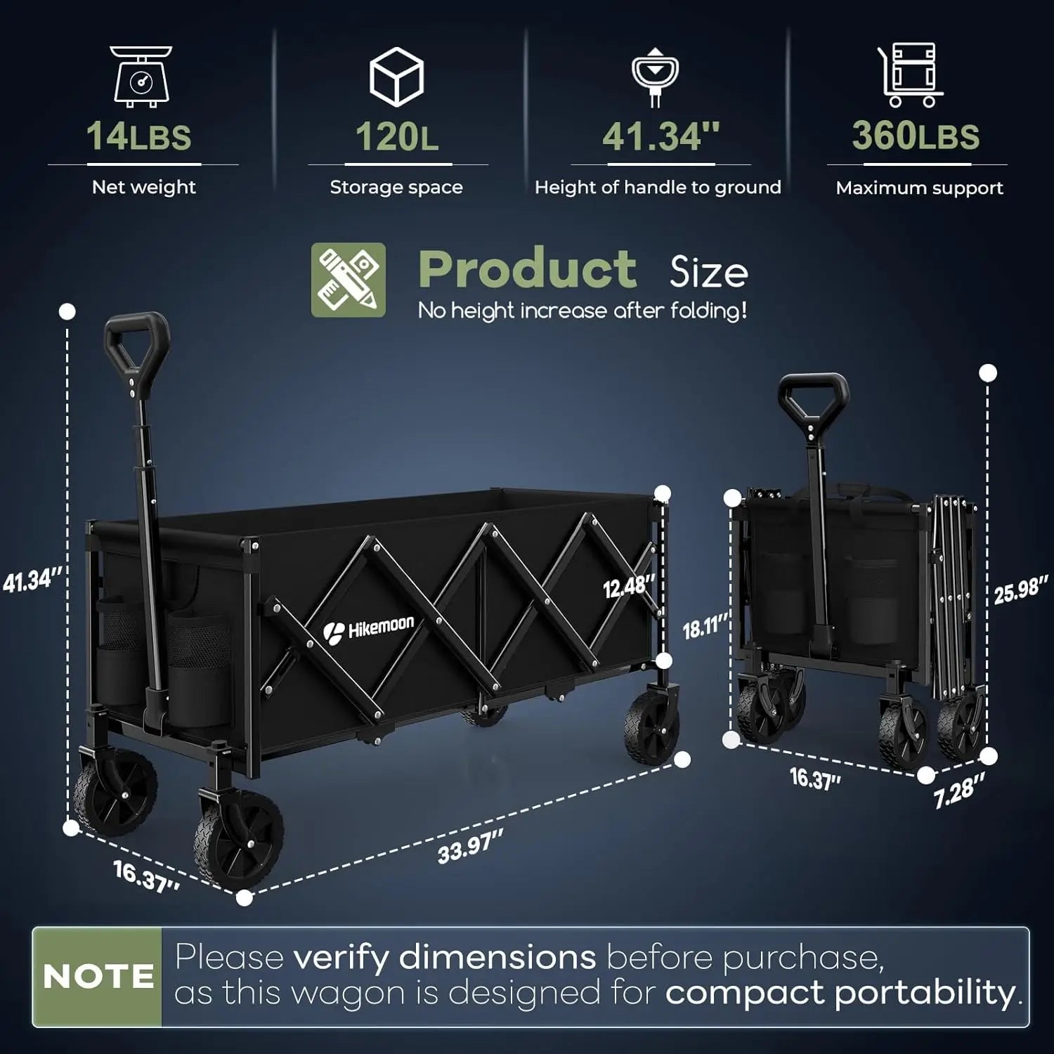 Utility wagon bed and frame detail