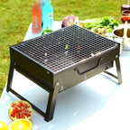 Compact charcoal BBQ grill set, alternate view