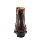 Embroidered western ankle boot, pair front view