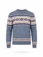 Fair Isle sweater product shot on white background