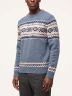 Fair Isle sweater regular fit, three quarter view
