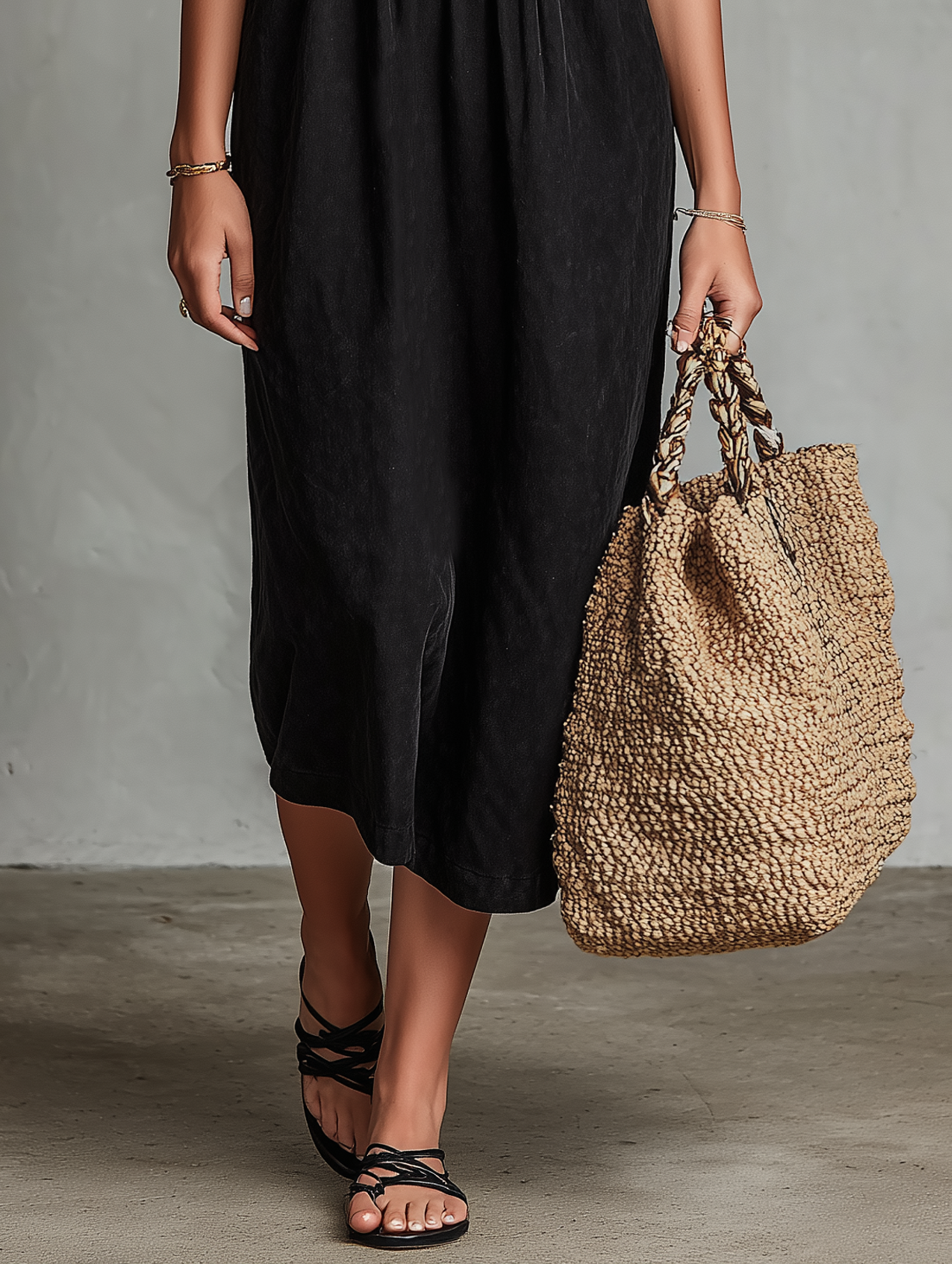 Faux suede midi dress embroidery detail
