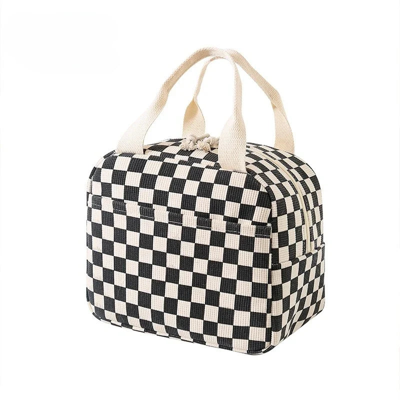 Floral corduroy lunch bag in print B