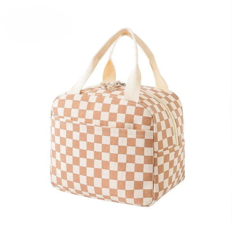 Floral corduroy lunch bag in print C