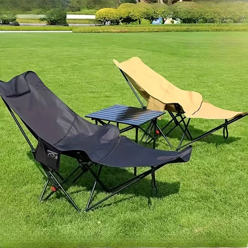 Foldable beach chair, alternate view