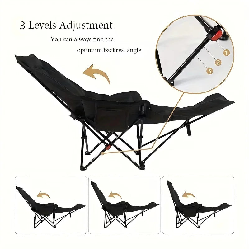 Beach chair height adjustment detail