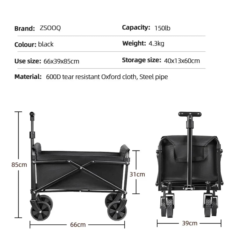 Utility wagon cargo bed detail