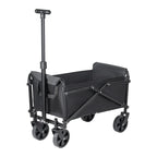 Foldable outdoor utility wagon in use