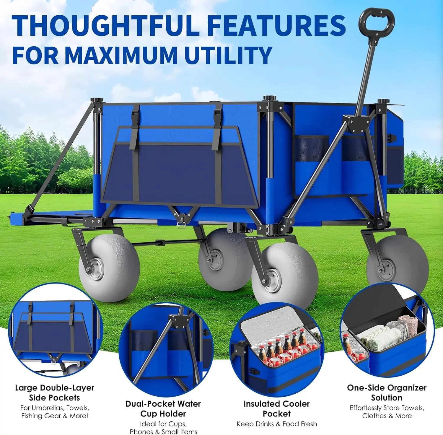 Beach wagon cargo bed