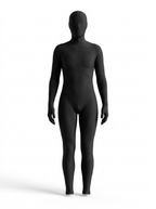 Full-body zentai costume suit on a white background
