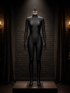 Zentai costume suit displayed on a dress form
