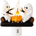 Ghost campfire night light with a flickering flame effect