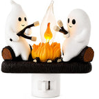 Ghost campfire night light with a flickering flame effect