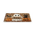 Ghost print Halloween doormat on a white background