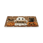 Ghost print Halloween doormat on a white background