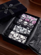 Gothic skull lace panties in a gift box
