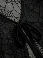 Spider web pattern and front tie detail