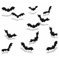 Halloween hanging bats 12-pack on a white background