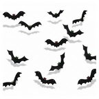 Halloween hanging bats 12-pack on a white background