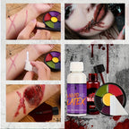 Six colour bruise wheel from the SFX makeup kit
