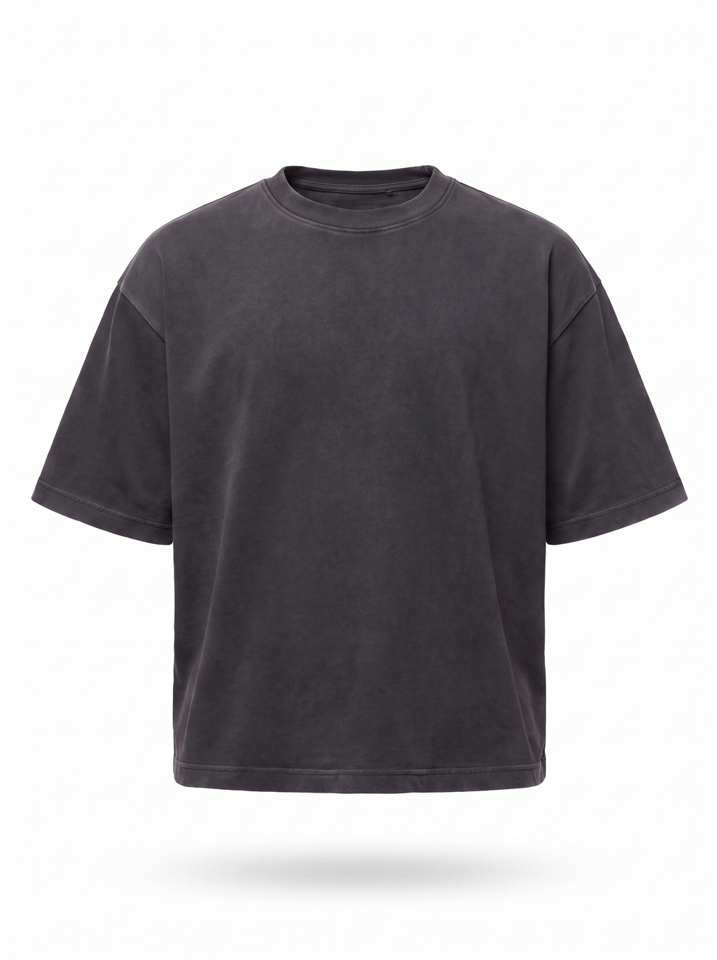 Heavyweight boxy tee product shot on white background