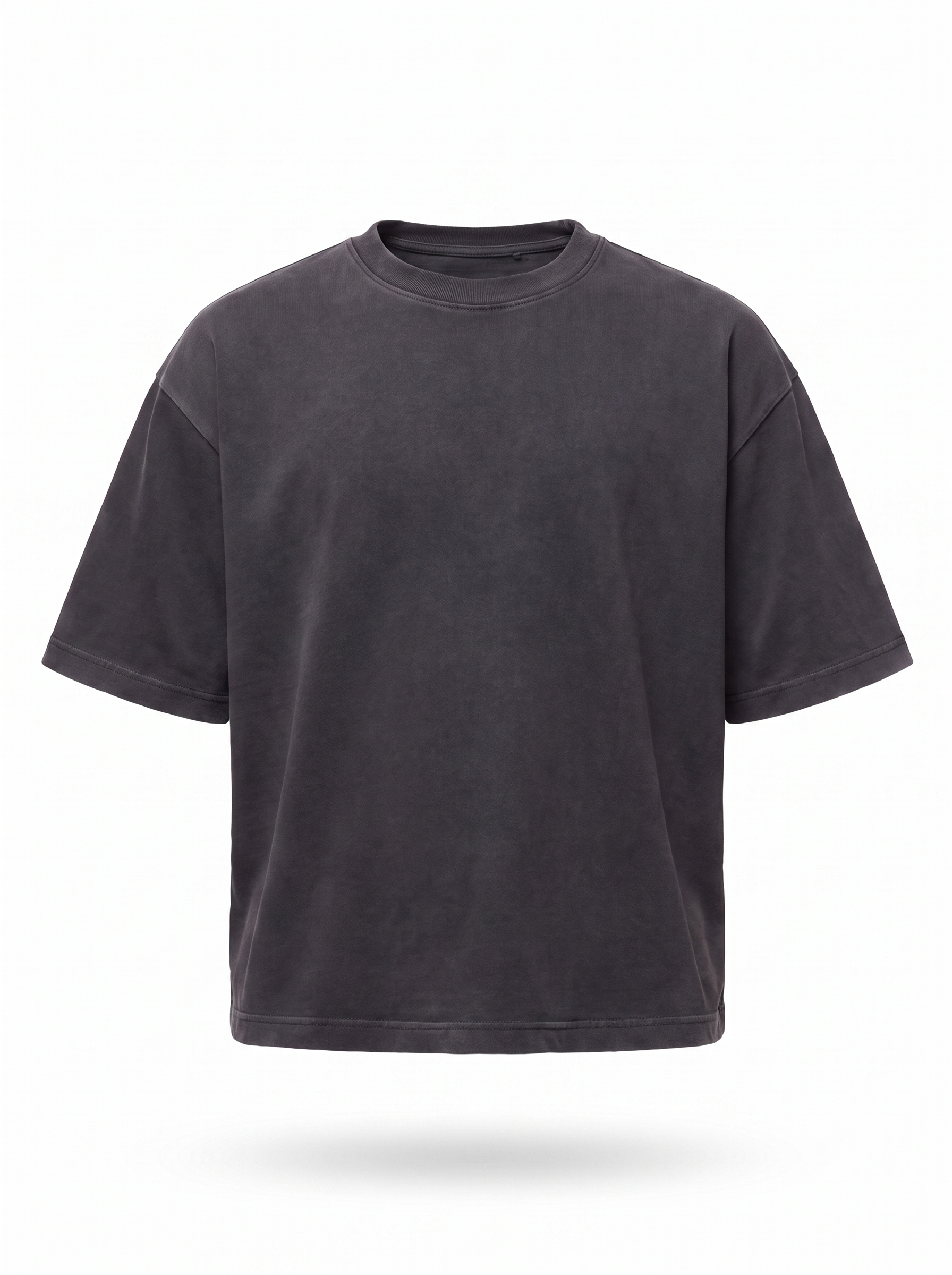 Heavyweight boxy tee product shot on white background