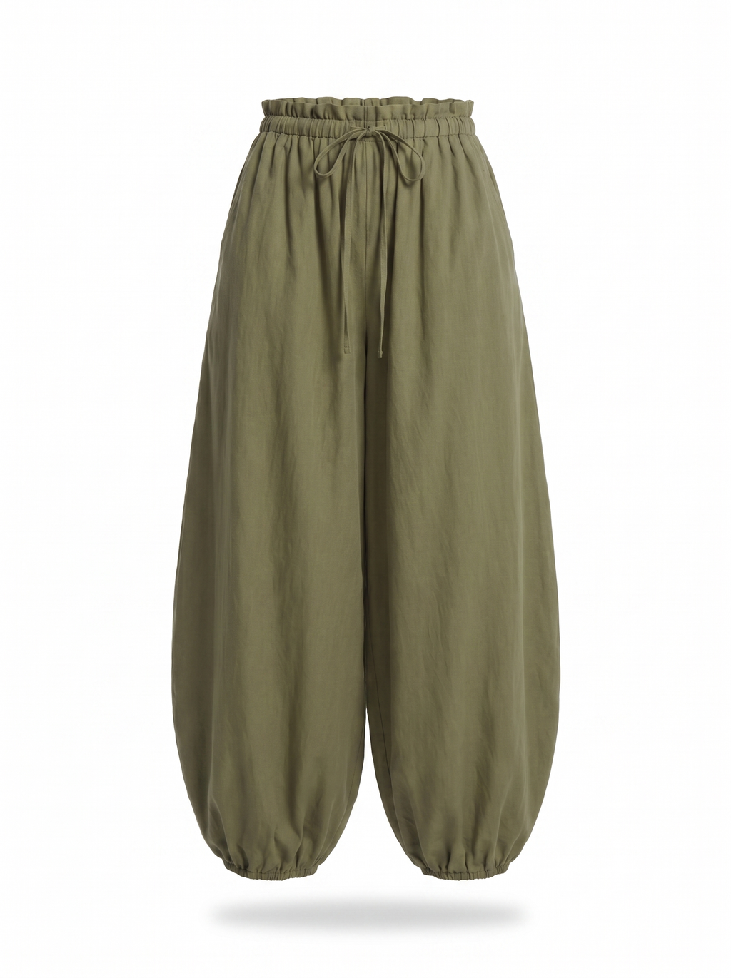 Balloon pants product shot on a white background