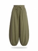 Balloon pants product shot on a white background