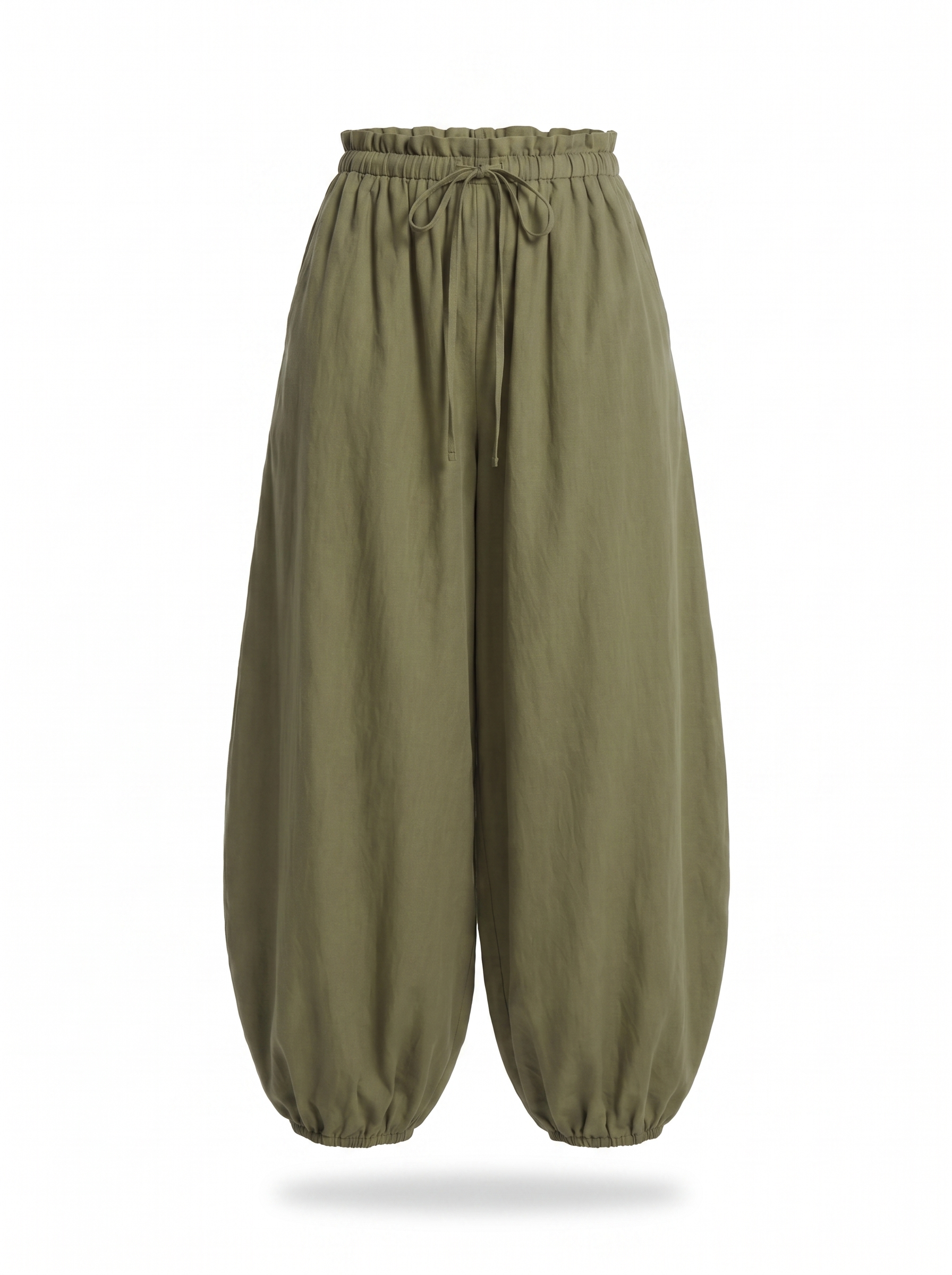 Balloon pants product shot on a white background