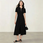 Back view of the knit maxi dress