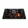 Horror-gaze eyes Halloween doormat on a white background