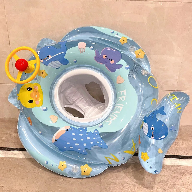 Top view of the inflatable swim ring