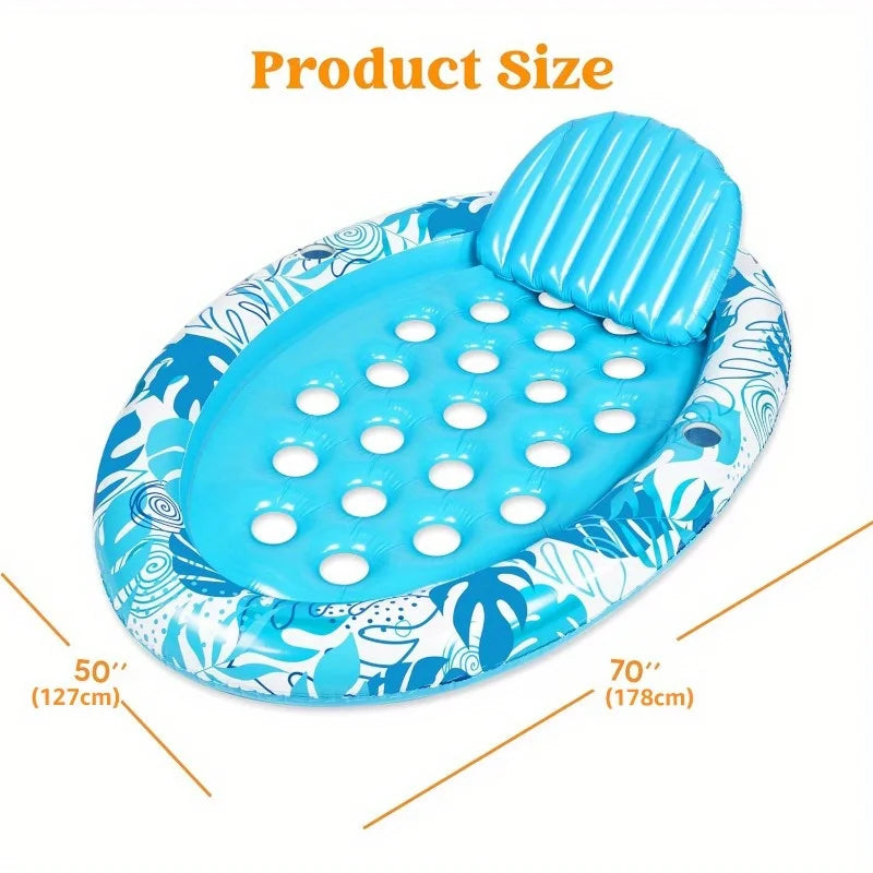 Top view of the inflatable lounger shape