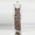 Lace V-neck patchwork maxi dress in the BW colourway