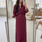 Linen two piece set styled for summer