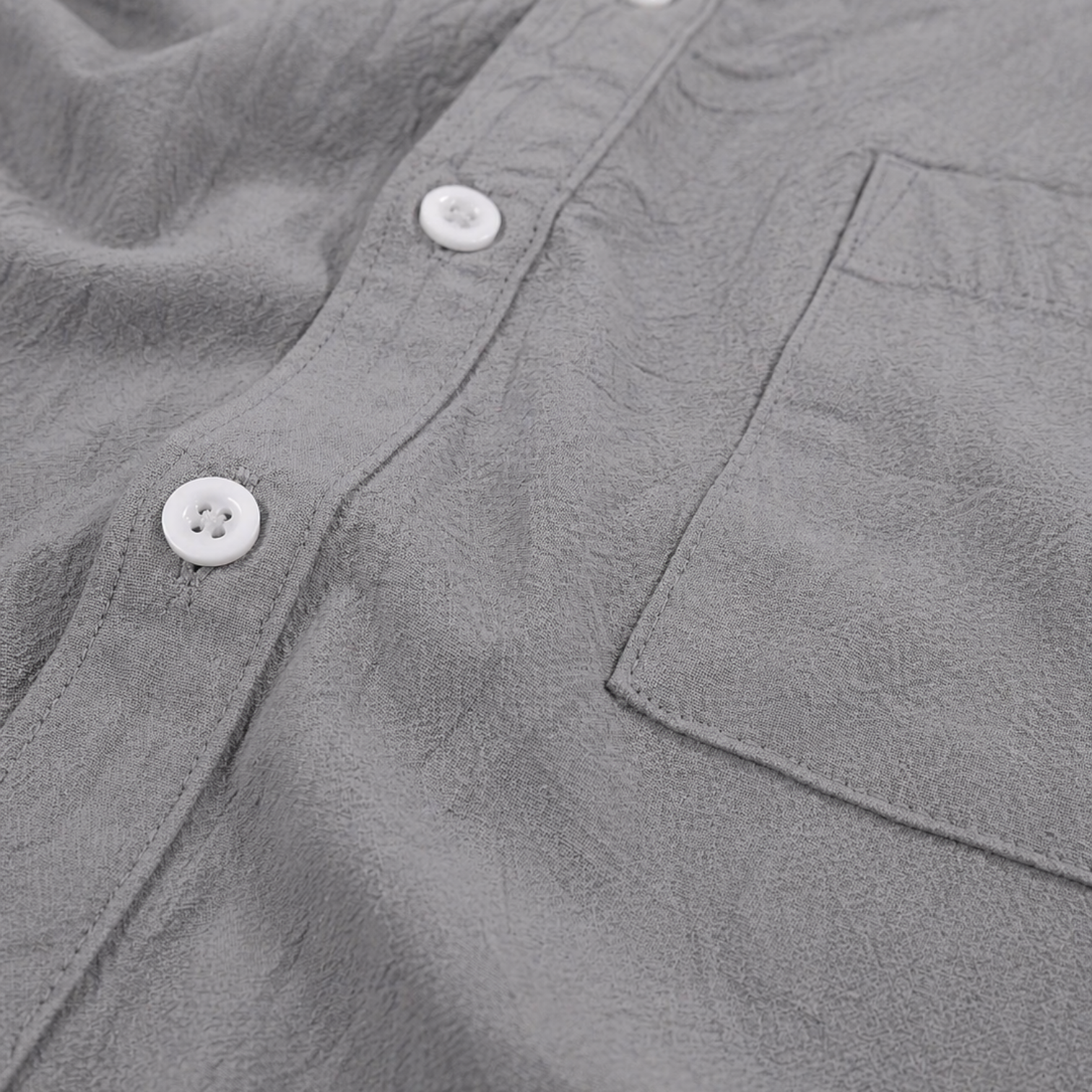 Men's linen two-piece summer set, styled view