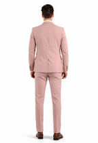 Men's mauve slim fit suit jacket and trousers