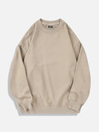 Men's oversized hoodie in beige, front view